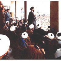 سخنرانی حضرت آیت الله خامنه ای در محوطه بیمارستان قائم (عج) - سال 1357