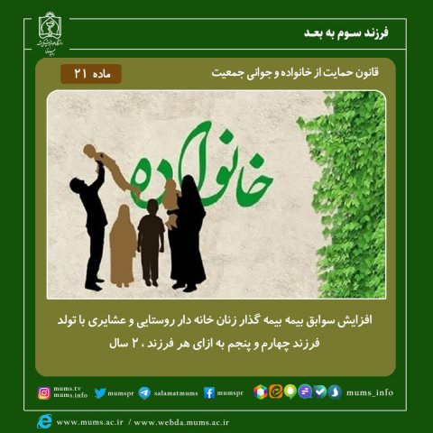 قوانین حمایت از خانواده و جوانی جمعیت