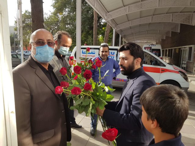استقبال مسئولین دانشگاهی از زائرین پیاده امام رضا(ع) در دهه پایانی صفر