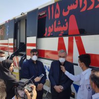 بازدید وزیر بهداشت از موکب ها و پایگاه های سلامت مسیر ملک آباد مشهد