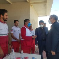 بازدید وزیر بهداشت از موکب ها و پایگاه های سلامت مسیر ملک آباد مشهد