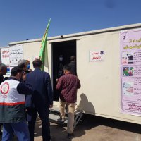 بازدید وزیر بهداشت از موکب ها و پایگاه های سلامت مسیر ملک آباد مشهد