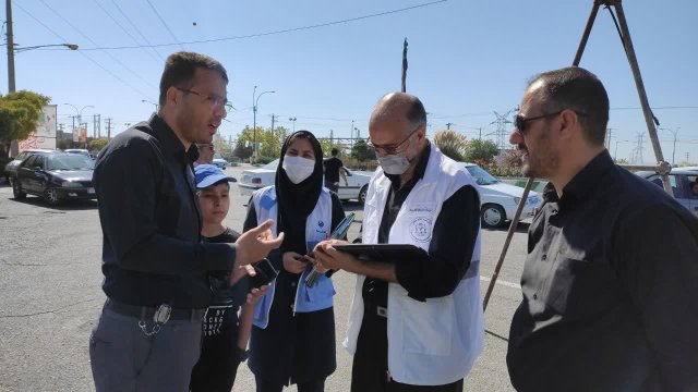 بازدید دکتر پناهی کارشناس مدیریت بازرسی ،ارزیابی عملکرد و پاسخگویی به شکایات دانشگاه از محور فریمان