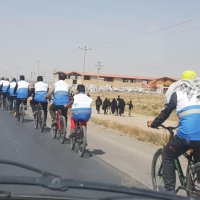 رکاب زنی دوچرخه سواران تایبادی تا مشهد مقدس