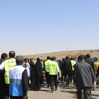 بازدید وزیر بهداشت از موکب ها و پایگاه های اورژانس جاده ای مشهد