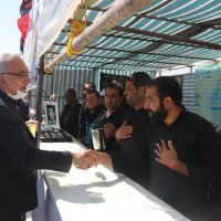 بازدید وزیر بهداشت از موکب ها و پایگاه های اورژانس جاده ای مشهد