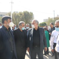 بازدید وزیر بهداشت و رئیس سازمان اورژانس کشور از ایستگاه‌های سلامت و پایگاه‌های اورژانس ۱۱۵ اطراف و داخل حرم مطهر رضوی