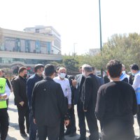 بازدید وزیر بهداشت و رئیس سازمان اورژانس کشور از ایستگاه‌های سلامت و پایگاه‌های اورژانس ۱۱۵ اطراف و داخل حرم مطهر رضوی