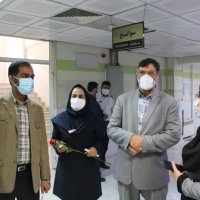 دیدار نوروزی رئیس دانشگاه از بیمارستان طالقانی