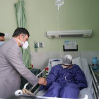 دیدار نوروزی رئیس دانشگاه از بیمارستان طالقانی