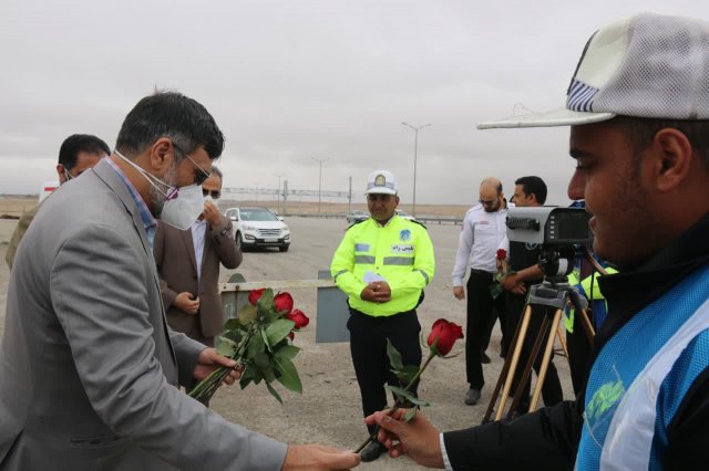دیدارنوروزی رئیس دانشگاه باکارکنان اورژانس جاده ای
