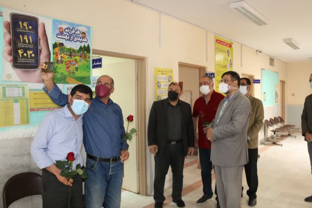 دیدارنوروزی رئیس دانشگاه باکارکنان اورژانس جاده ای