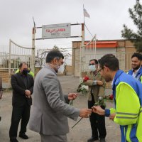 دیدارنوروزی رئیس دانشگاه باکارکنان اورژانس جاده ای