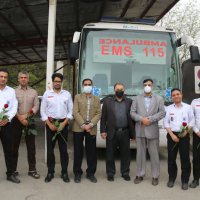 دیدارنوروزی رئیس دانشگاه باکارکنان اورژانس جاده ای