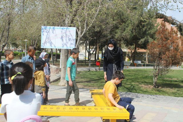 رونمایی از المان قدسنجی در پارک صادقیه