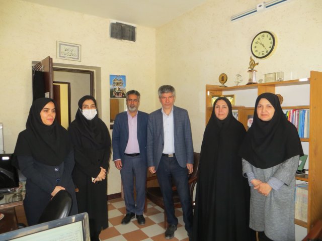 حضور رئیس و معاونین  دانشکده پرستاری و مامائی 