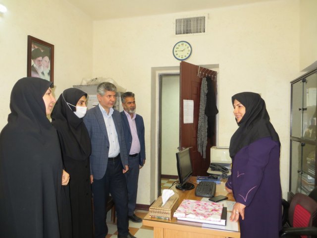 حضور رئیس و معاونین  دانشکده پرستاری و مامائی