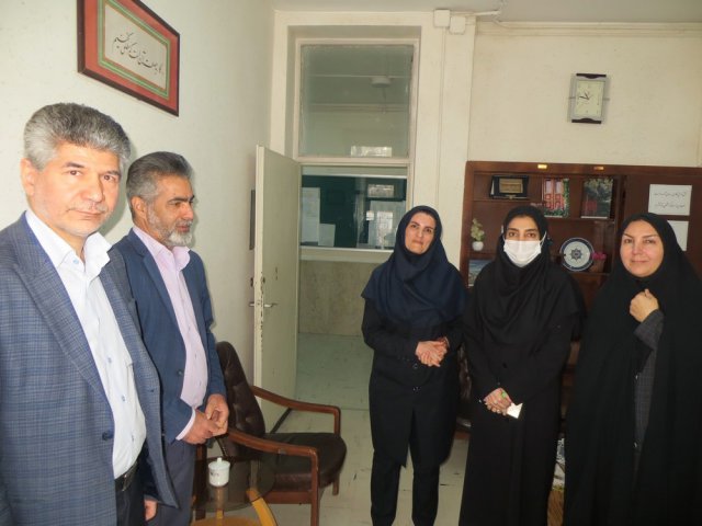 حضور رئیس و معاونین  دانشکده پرستاری و مامائی