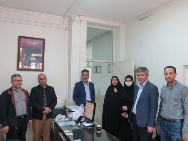 حضور رئیس و معاونین  دانشکده پرستاری و مامائی