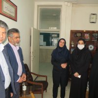 حضور رئیس و معاونین  دانشکده پرستاری و مامائی