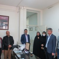 حضور رئیس و معاونین  دانشکده پرستاری و مامائی