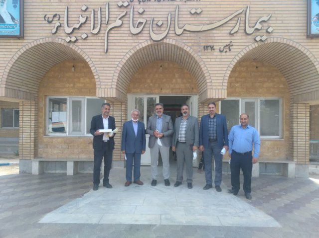 بازدید نوروزی دکتر صابری از بیمارستان خاتم النبیاء تایباد  