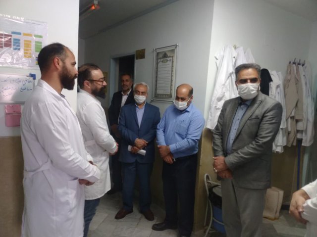 بازدید نوروزی دکتر صابری از بیمارستان خاتم النبیاء تایباد  