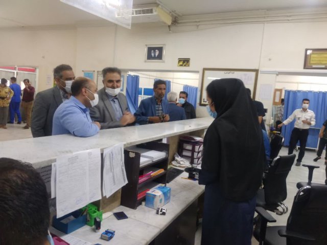 بازدید نوروزی دکتر صابری از بیمارستان خاتم النبیاء تایباد  