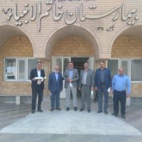 بازدید نوروزی دکتر صابری از بیمارستان خاتم النبیاء تایباد  