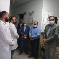 بازدید نوروزی دکتر صابری از بیمارستان خاتم النبیاء تایباد  