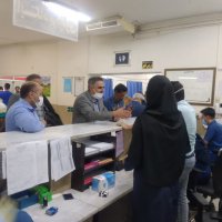 بازدید نوروزی دکتر صابری از بیمارستان خاتم النبیاء تایباد  