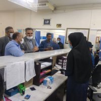 بازدید نوروزی دکتر صابری از بیمارستان خاتم النبیاء تایباد  