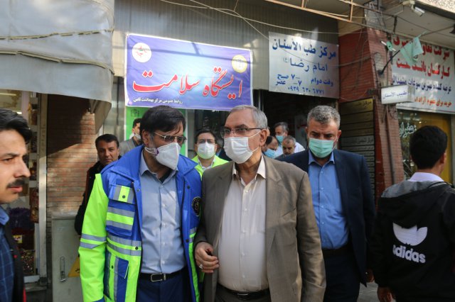 بازدید وزیر بهداشت و رئیس دانشگاه از پارک علم و فناوری سلامت 