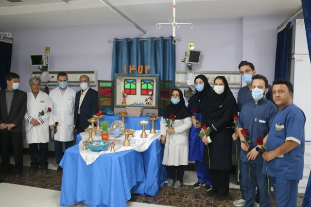 دیدار نوروزی باکارمندان بیمارستان شهید کامیاب