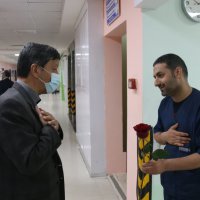 دیدار نوروزی باکارمندان بیمارستان شهید کامیاب