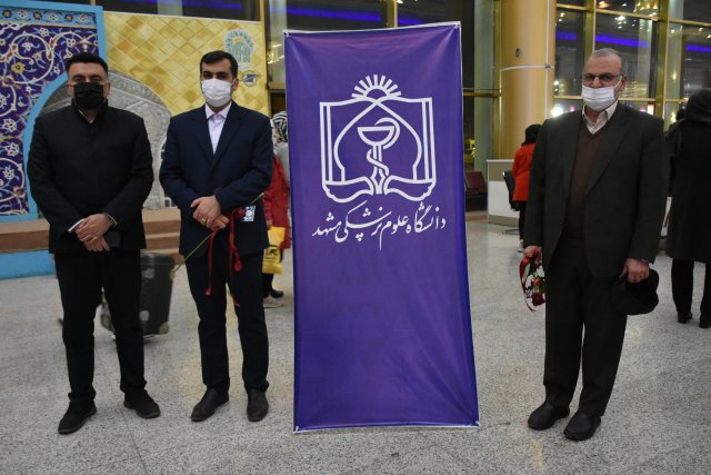 دکتر محمدحسین سرمست شوشتری  رئیس دانشگاه علوم پزشکی اهواز و دکتر سید محمد محمدی رییس دانشگاه علوم پزشکی آبادان