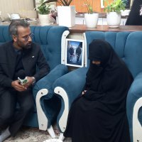 دیدار مسئولان وزارت بهداشت از خانواده شهید حسین زینال زاده